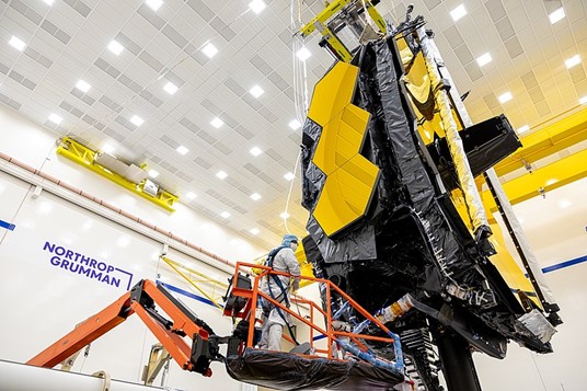 James Webb Telescope folded for launch