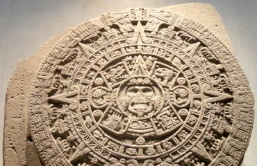 The Mayan Calendar Stone, or Sun Stone, at the National Anthropology Museum in Mexico City (source: Wikipedia)