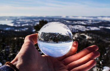 Crystal ball on nature