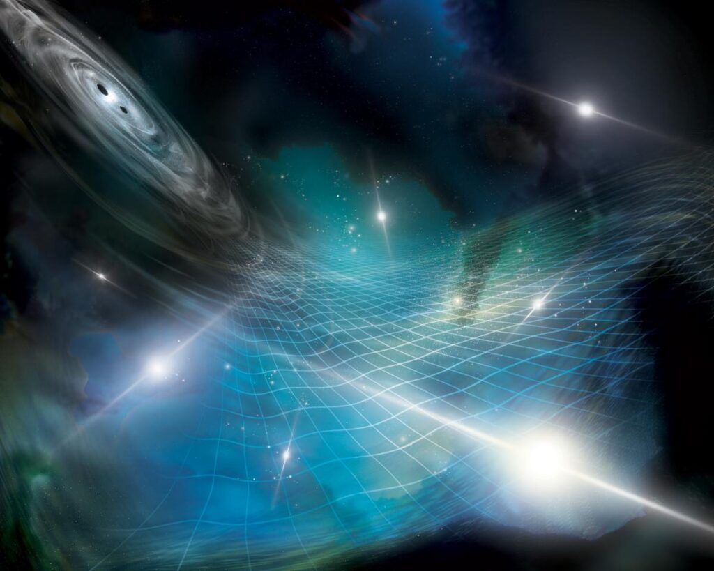 Pulsar energy bending in gravitational waves