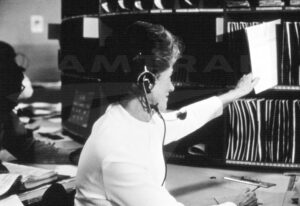 Customer service agent 1970s