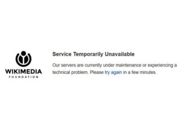 Wikipedia outage notice