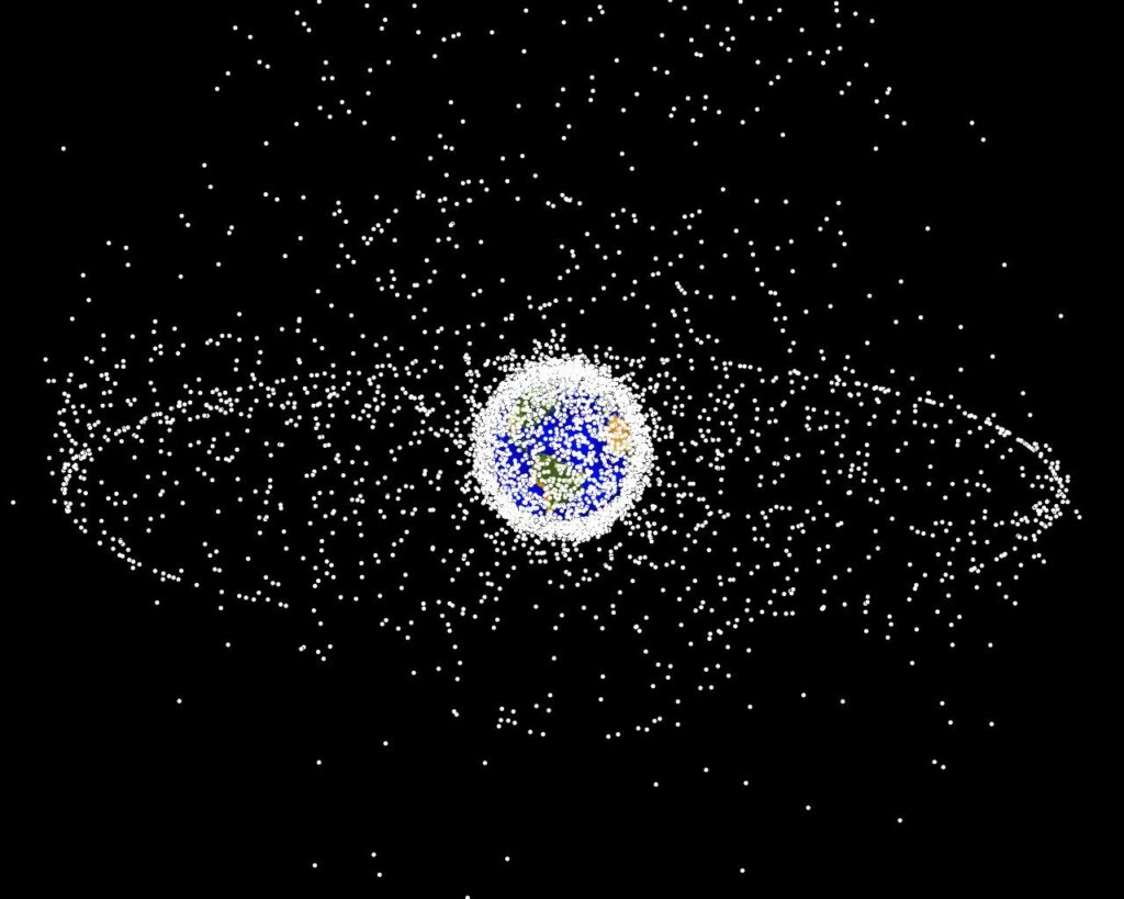 Objects orbiting earth