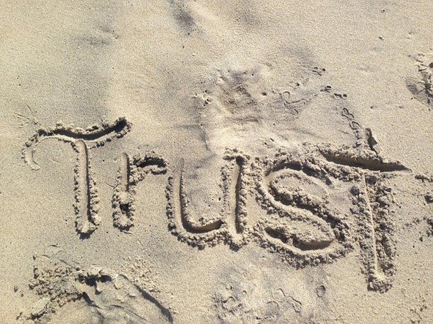 Trust written in sand