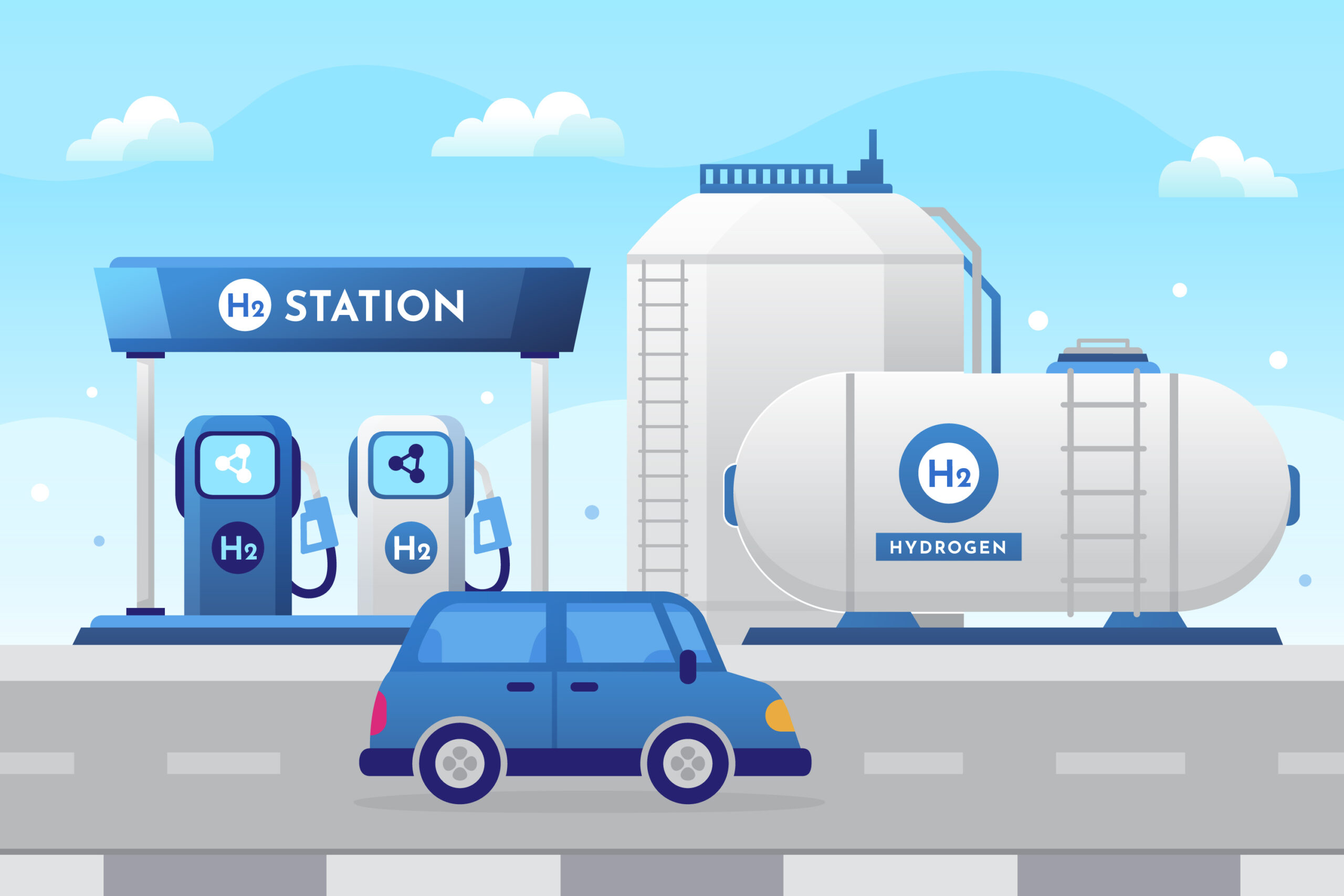 Hydrogen fuelling station