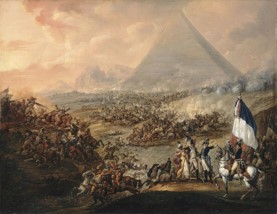 Battle of the Pyramids painting